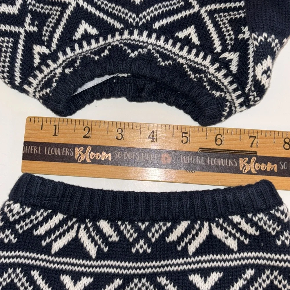 Fair Isle Set Fair Isle Sweater Pants Set for Baby 3-6M Navy Blue Sweater Outfit